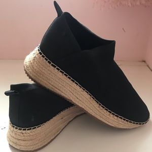 INC Black Espadrille Sock Sneaker